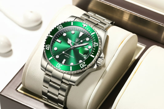 Full Calendar Business Watch – Luminous Dial with Stainless Steel Bracelet